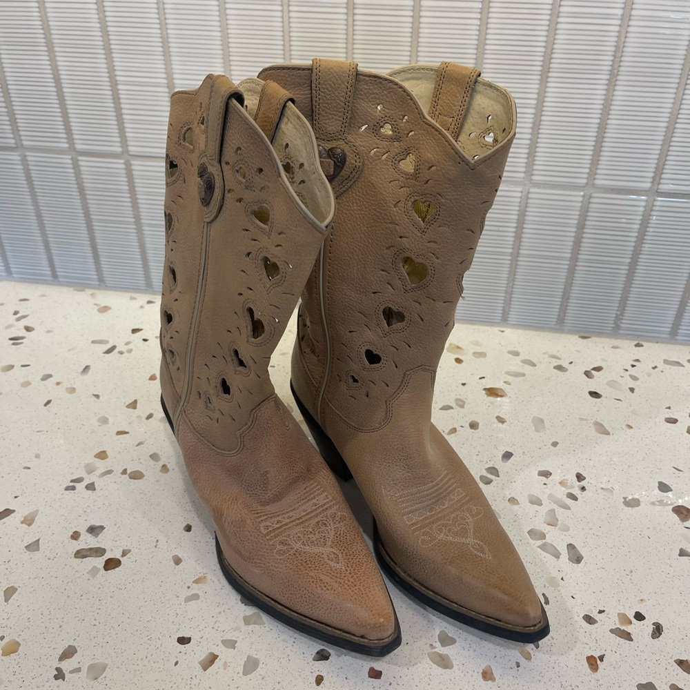 Crush by Durango Women's 11" Taupe Heartfelt Western Boots